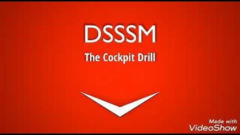 Cockpit drill DSSSM