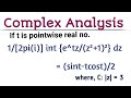 Show that 1/2pi(i) integral of e^tz/(z^2 + 1)^2 = (sint - tcos t)/2 | Msc.Mathematics lectures |