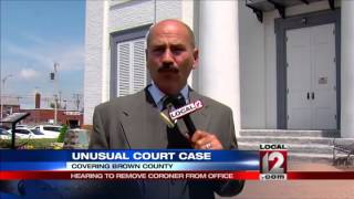 Hearing to remove coroner from office in Brown County begins
