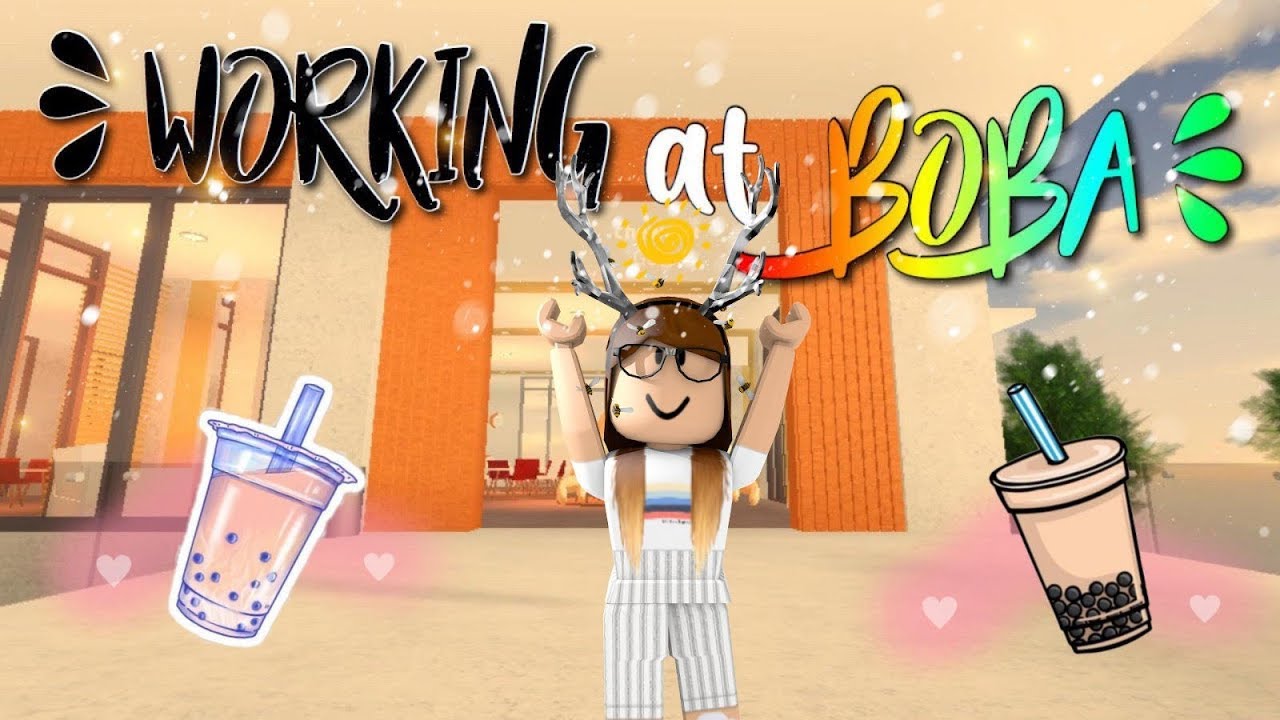 A Day In My Life Working In Boba Cafe Roblox - roblox voice chat troller