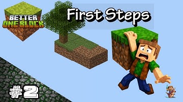 Minecraft Survival Lets Play - Better One Block Survival Episode 2 - First Steps!