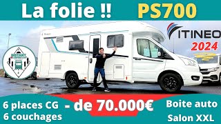 Configuration familiale INCROYABLE ! Présentation ITINEO PS700 collection 2024 *Instant CampingCar*