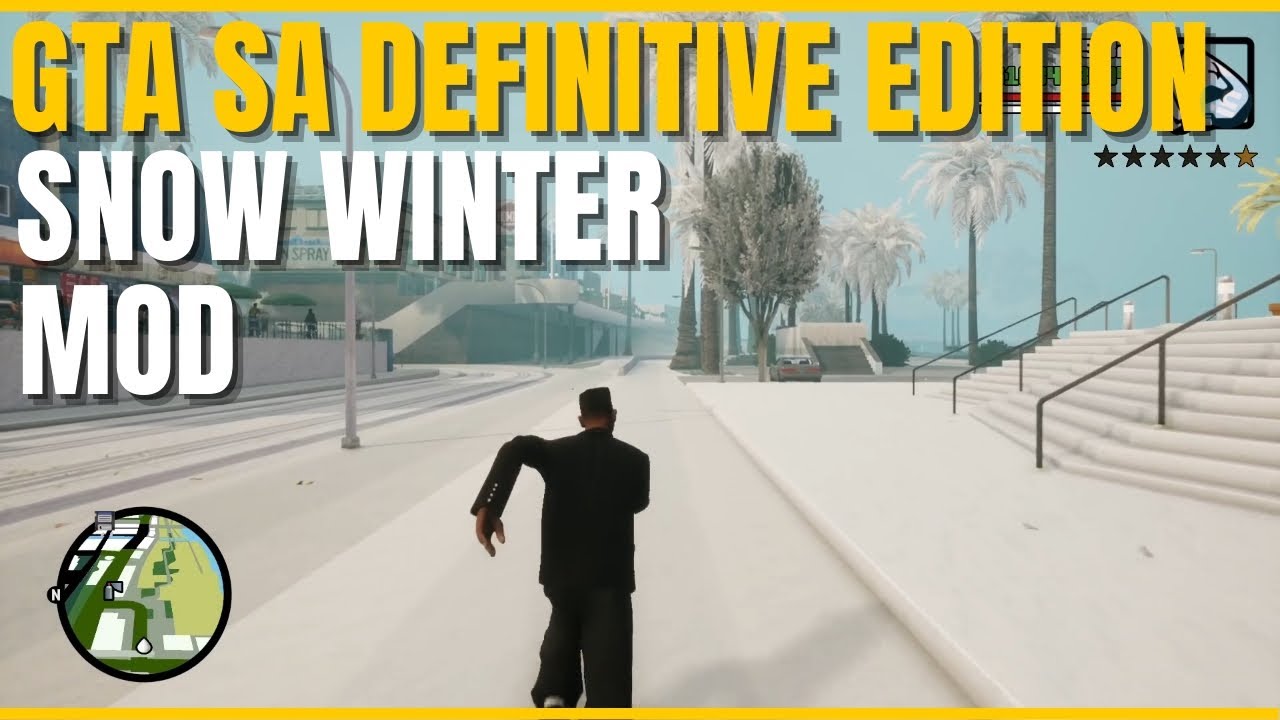 GTA San Andreas Definitive Edition SNOW MOD - YouTube