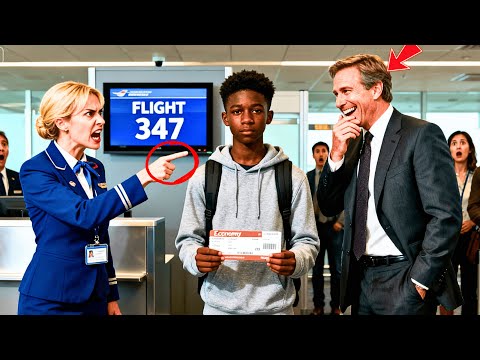 Airline Staff Laugh at Black Teen — Then Freeze When His CEO Dad Grounds Entire Flight!