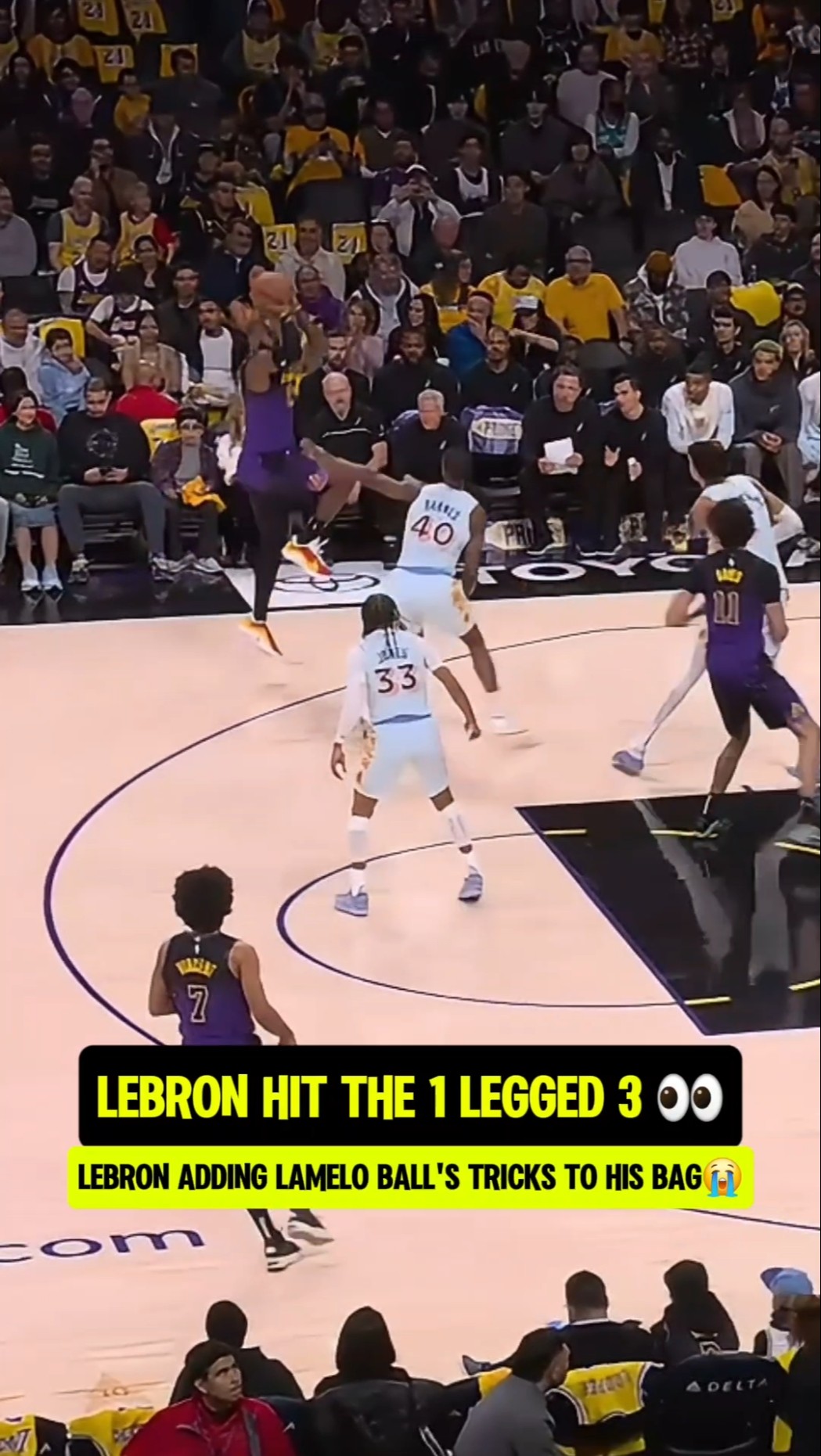 LeBron been watching LaMelo Ball?