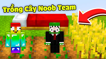 Minecraft Bedwars, Nhưng Trồng Cây Noob Team Được Đồ Siêu Vip *Troll Noob Bằng Kiếm Hacker ??