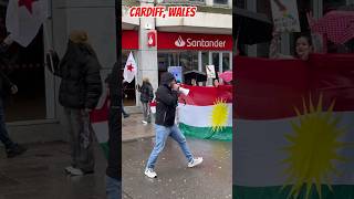 Cardiff Demonstration🏴Defend ⚖️☮️ROJAVA🔥 #cardiff