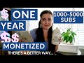How Much Youtube Paid Me in a Year With a Small Audience 1000-5000 subs + a BETTER way to make money