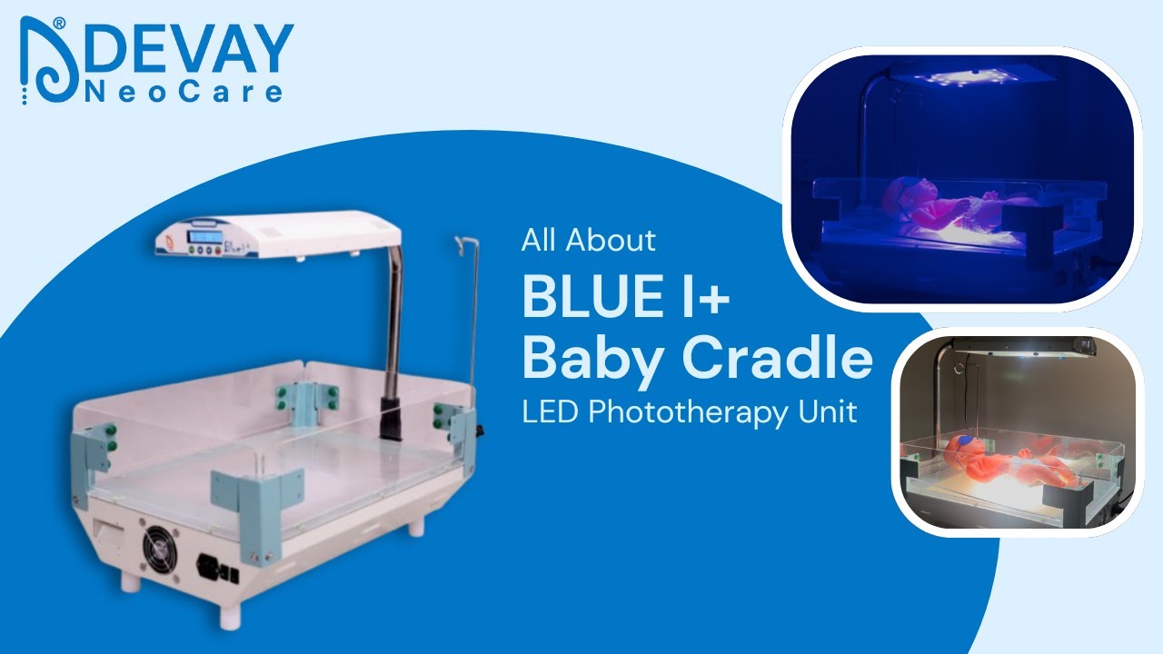 Portable Phototherapy for Newborn Jaundice Treatment | Blue I+ Baby Cradle LED Phototherapy