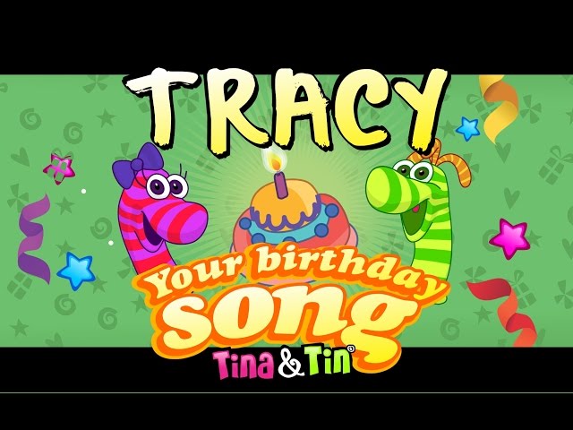 Tinau0026Tin Happy Birthday TRACY 😍 😘  (Personalized Songs For Kids) 🤹🏻🤹🏻 class=