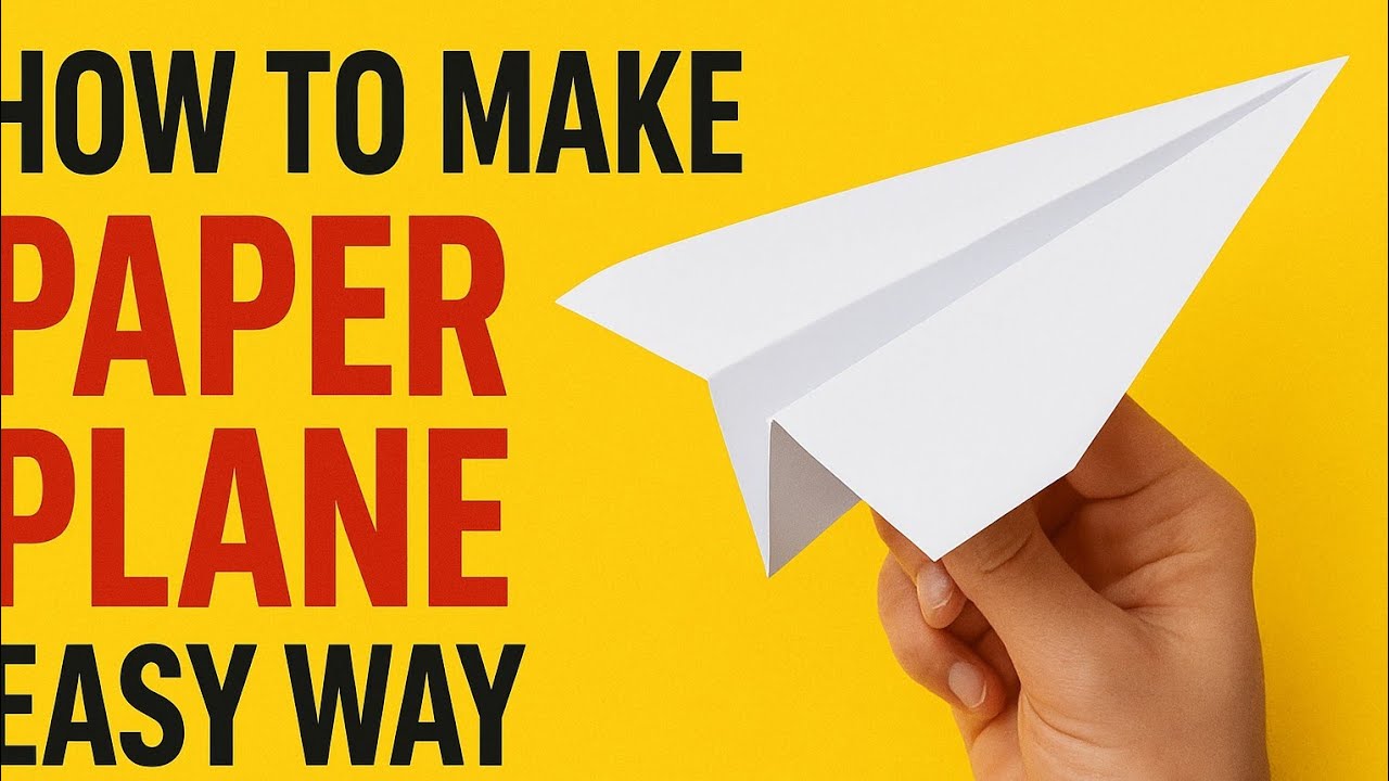 How to make paper plane | Easy method | 2025 - YouTube