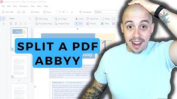 Abbyy Finereader 16 - How to Split and Crop pages in a PDF