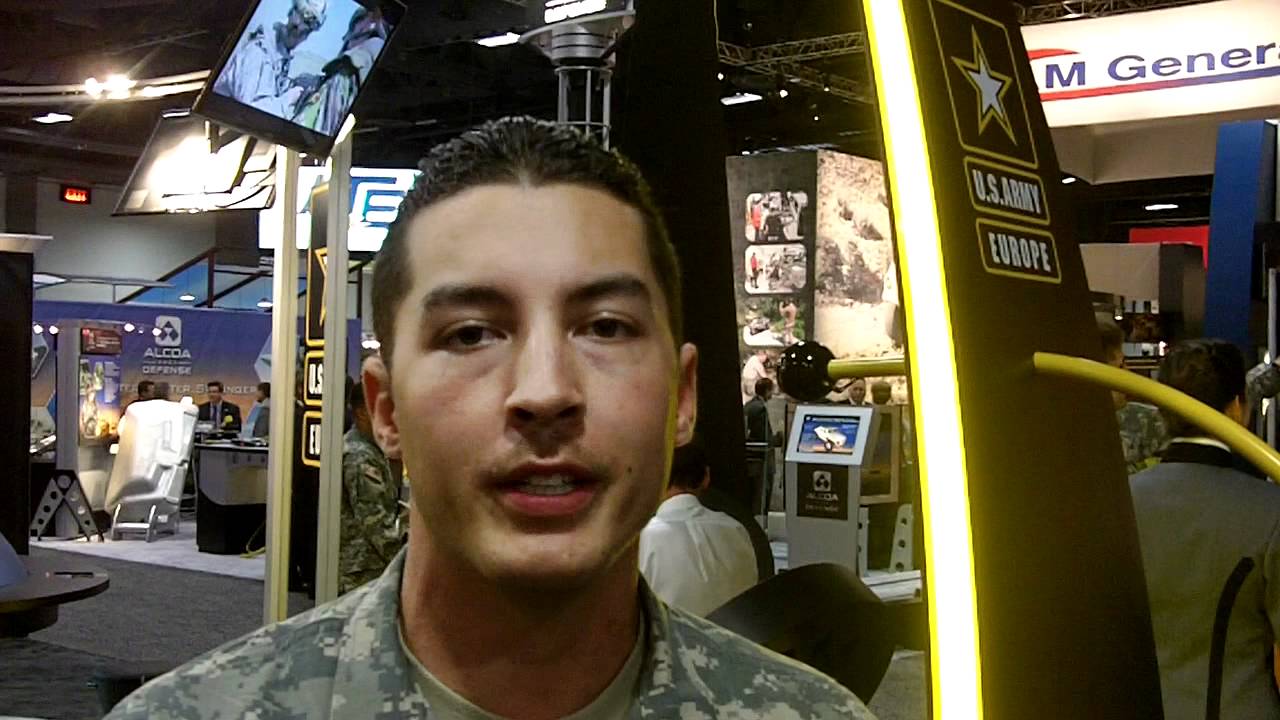 V Corps PFC Sharpsteen at AUSA 2011