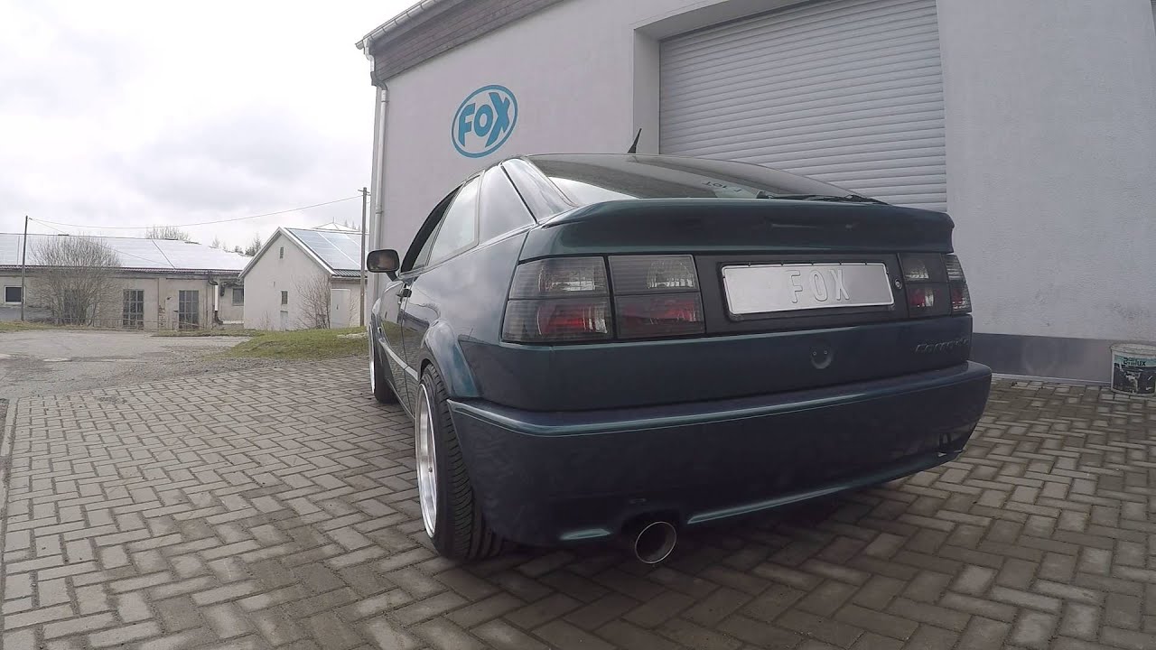 VW Corrado 16V mit FOX Exhaust System YouTube