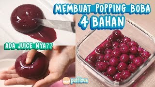 MEMBUAT POPPING BOBA 4 BAHAN | SPHERIFICATION