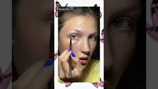 Beauty Trend |Trying the Robin's  makeup #makeup #shorts