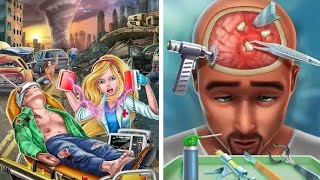 Super Doctor Brain Surgery Doctor Game - Brain Surgery Simulator Tornado Crisis - Android Gameplay#1 screenshot 2