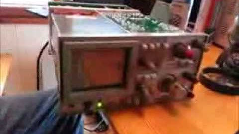 Repairing a Sony Tektronix 314 analog storage oscilloscope.