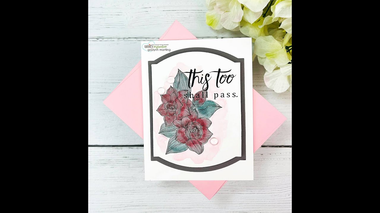 Unity Quick Tip: Watercolor Florals with Distress Inks - YouTube