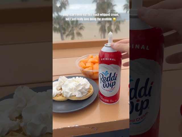 Every time I come to 🇺🇸I fall back into my Reddi-wip addiction 😭..#reddiwip #california #viral