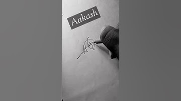 aakash name signature style #best #amazing #signature #stylish #youtubeshort
