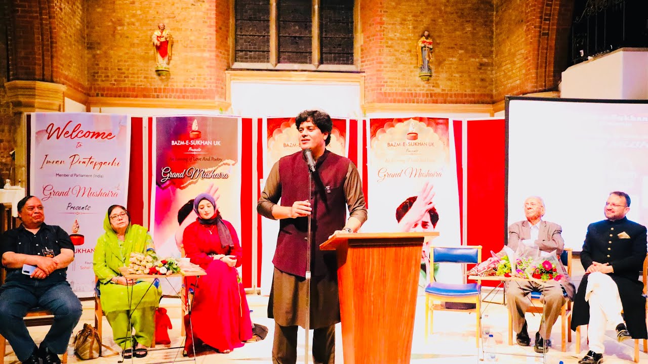 Bazm-e-Sukhan UK Aalmi Mushaira-Imran Pratapgarhi -Hayes, London - 17th August 2024