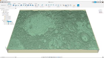 Lunar Surface Parallel Tool Path