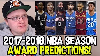 2017-2018 NBA SEASON AWARD PREDICTIONS! WHAT ARE YOURS?