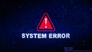 #System #Error Text #Digital Noise Twitch Glitch #Distortion Effect Error .