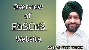 Overview of FoSCoS website by CS Manpreet Singh || FSSAI
