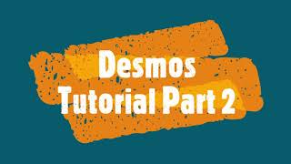 Desmos Tutorial Series Part 2: Adjusting & Customizing the Viewing Window| NGPF Financial Algebra