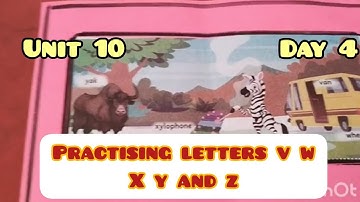 Term 1/unit 10/Day 4/Practising letters v w x y and z/English Ennum Ezhuthum