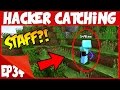 STAFF MEMBER CAUGHT XRAYING??!!!! (Minecraft Trolling Hackers EP34)