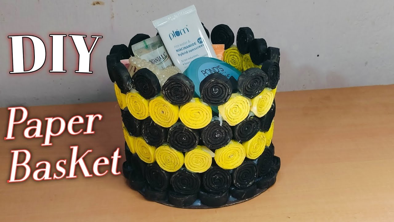 DIY Paper Basket 🧺 | Best Out of Waste Craft Idea | Easy Home Decoration | Anjum by Craft