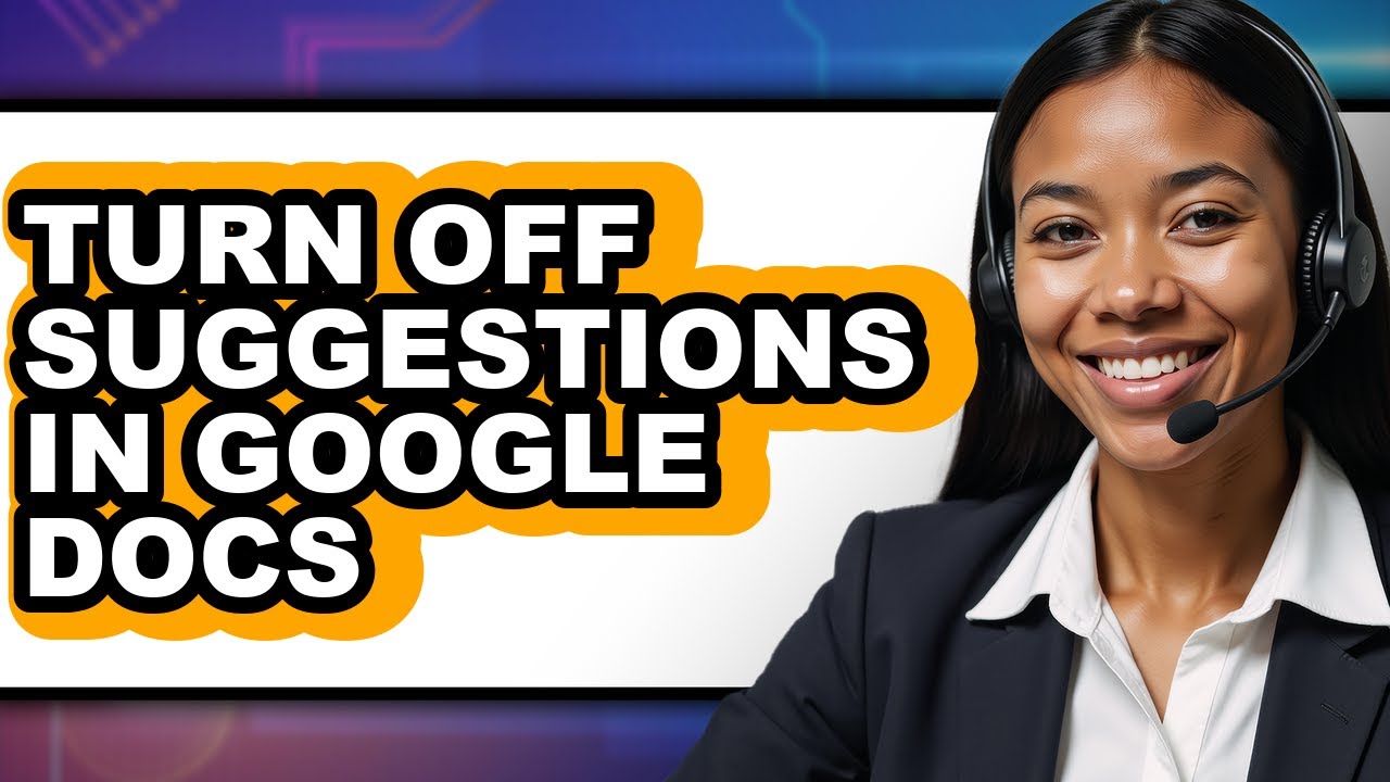 How to Turn Off Suggestions in Google Docs (only Way)