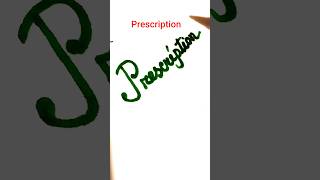✍️ Prescription Calligraphy Writing | Beautiful Handwriting Tutorial | Easy Cursive Writing #shorts