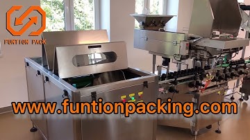 Tablets, capsules, soft gels, pill, candy & mints counting & bottling line