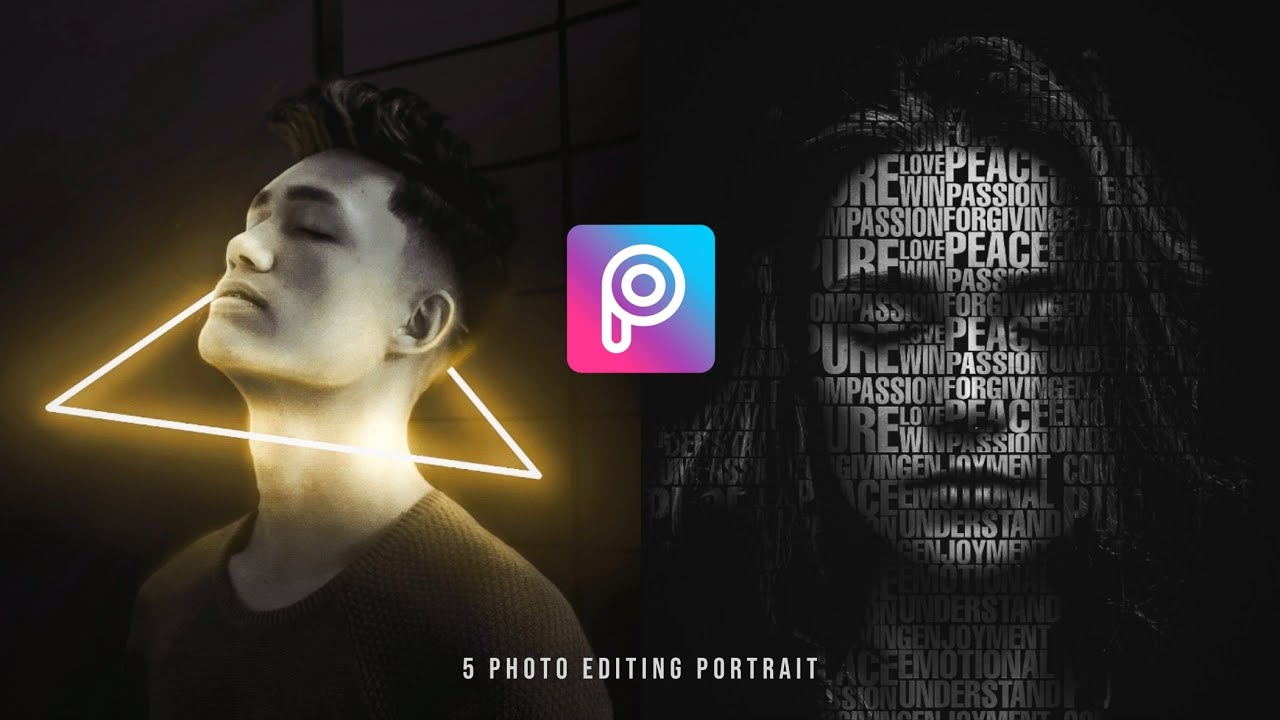 5 PHOTO EDITING PORTRAIT in PicsArt Mobile - Deny King