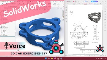 SolidWorks | 3D CAD EXERCISES 217 | StudyCadCam | Solution Tutorial |