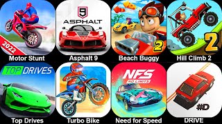 Motor Stunt Superhero 2022,Asphalt 9,Beach Buggy Racing 2,Hill Climb Racing 2,Top Drives,Turbo Bike screenshot 3