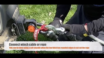 Using a recovery tow hitch