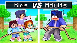 Aphmau KIDS vs ADULTS in Minecraft!