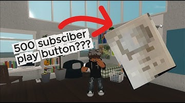 i made a 500 subscriber play button!!! (IRL) - thank you so much!!!