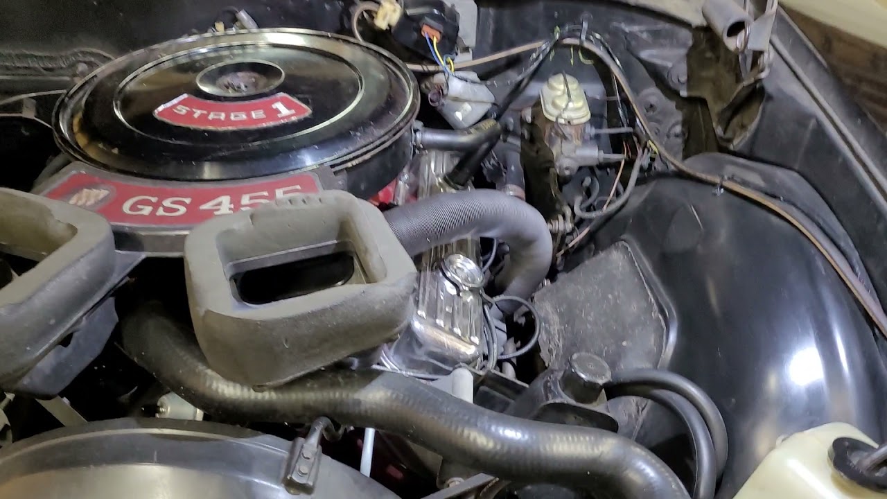 1970 Buick GS 455 Stage 1 engine bay YouTube