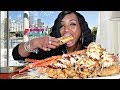 Grilled Octopus, Fried Alligator and Seafood Platter from Pappadeaux