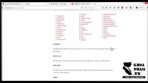Bản sao của 42.Bài 41- Tìm Hiểu Về Form Request Trong Laravel 5.x Phần 8 - Lập Trình Laravel Khoa Ph