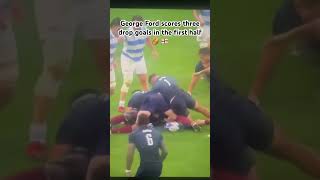 Englands George Ford drops 3 goals in the first half🏉🏴󠁧󠁢󠁥󠁮󠁧󠁿