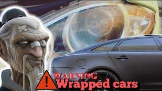 Headlight Restoration on WRAPPED vehicles WARNING ⚠