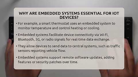 Why Are Embedded Systems Essential For IoT Devices? - Talking Tech Trends