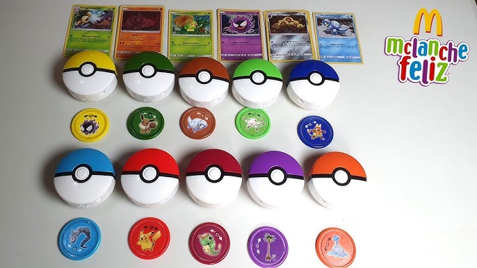 Pokebola Pokémon Mc Donalds - Coleção Completa